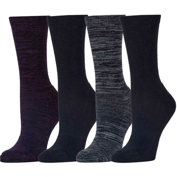 NEW 4 pair Kirkland signature Ladies' Extra-Fine Merino Wool Blend Crew Socks - Picture 1 of 9